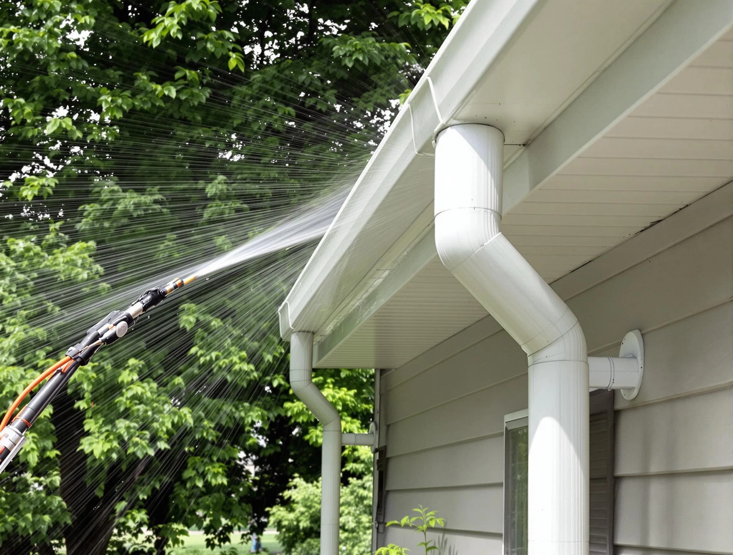 Cleared gutters by Bedford Roofing Company for a clean drainage system in Bedford, OH