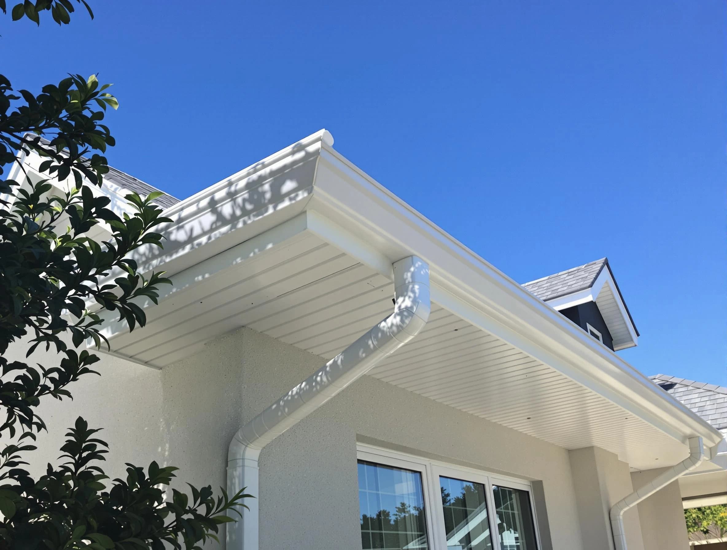 Custom-fit rain gutter system by Bedford Roofing Company in Bedford, OH