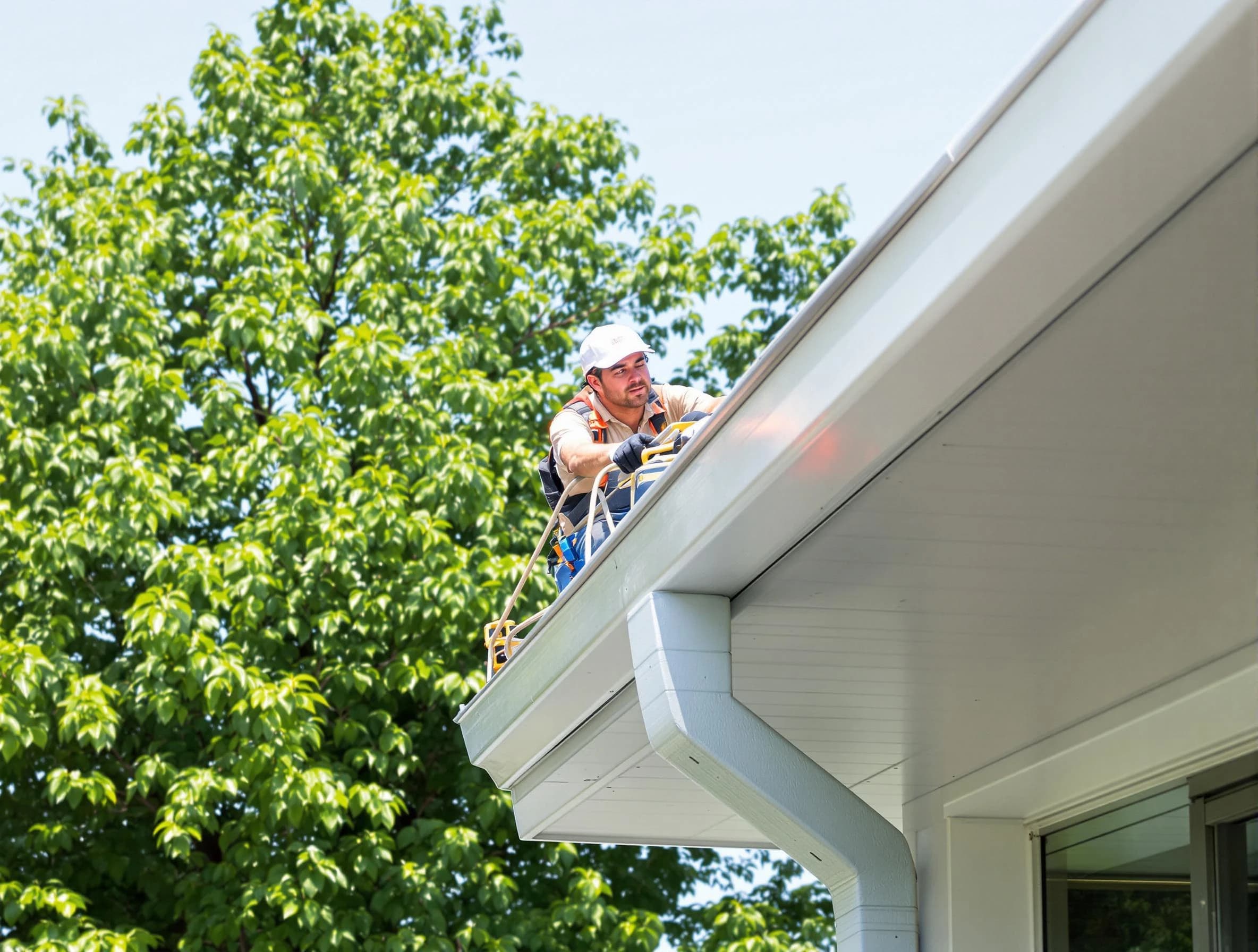 Bedford Roofing Company expert examining roof shingles in Bedford, OH