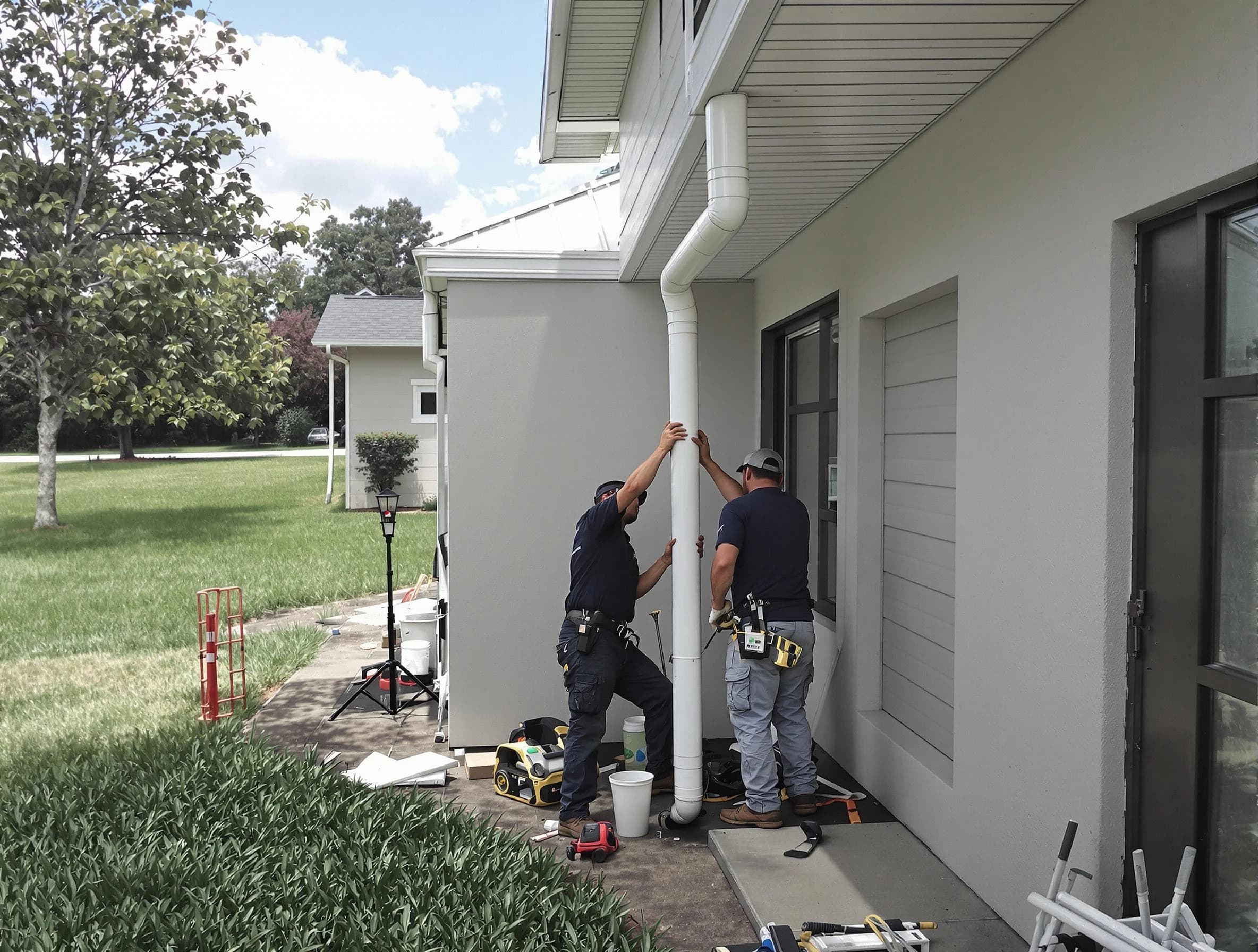 Downspout Installation in Bedford