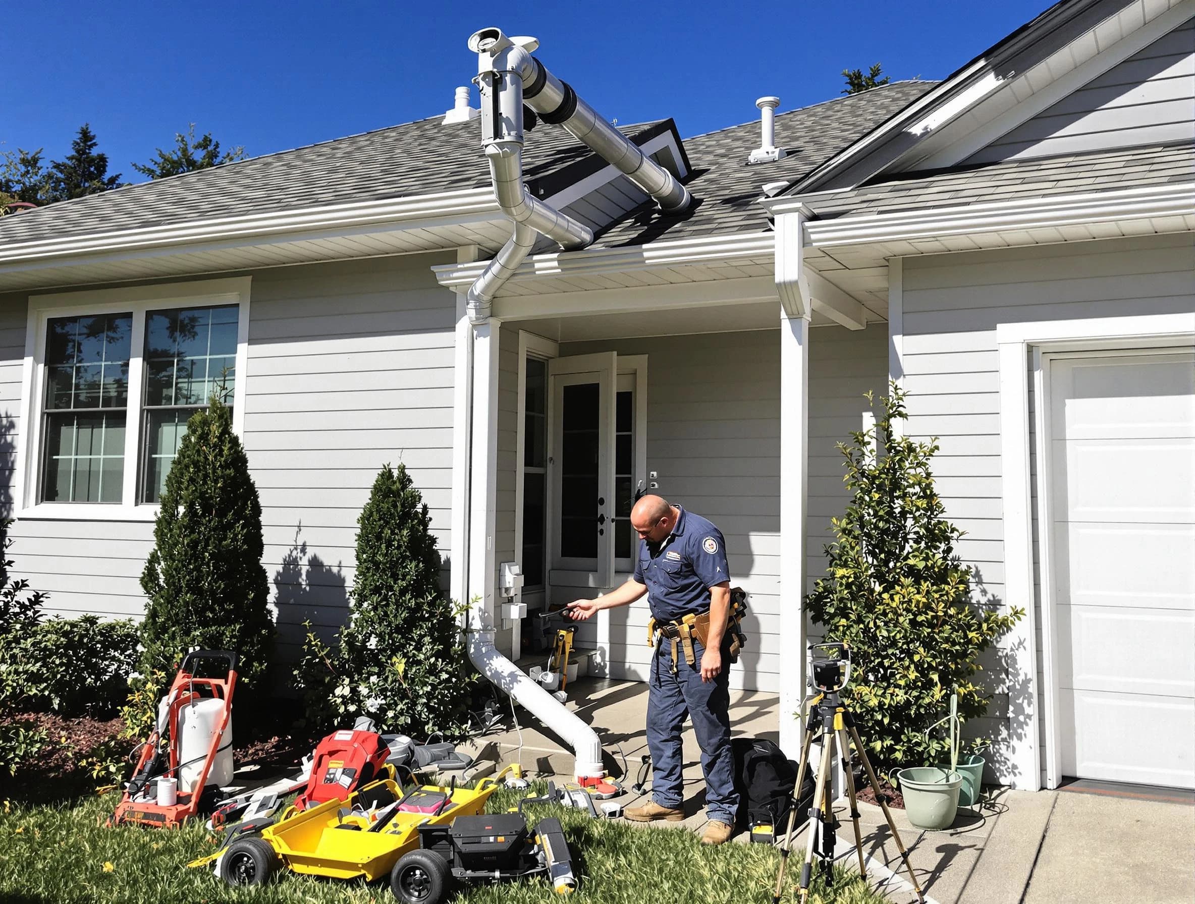 Downspout Repair in Bedford